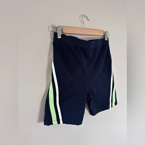 NWT Vintage Jockey women’s Navy and Green Athletic Shorts leggings size large - Picture 2 of 6